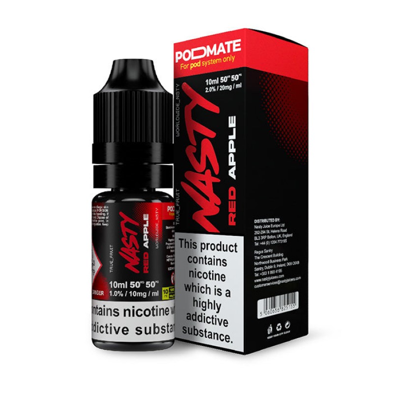 Nasty Juice PodMate Red Apple 10ml Nicotine Salt E...