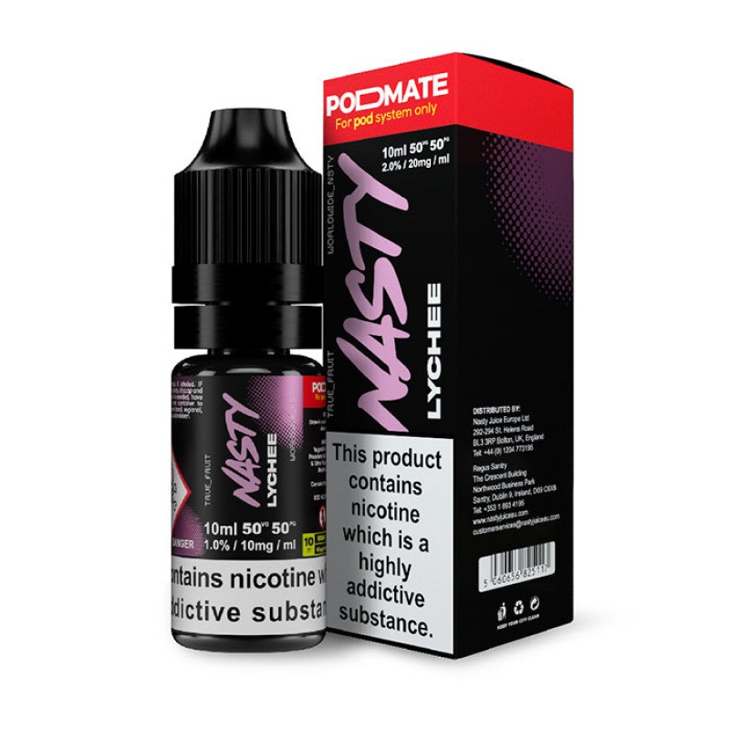 Nasty Juice PodMate Lychee 10ml Nicotine Salt E-Li...