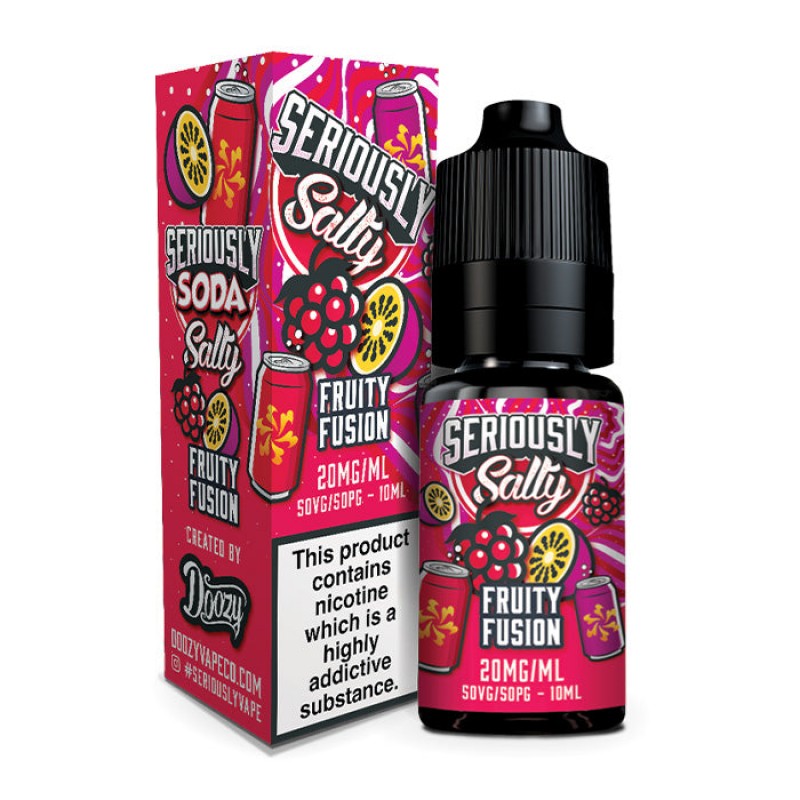 Seriously Salty Soda Fruity Fusion | 10ml Nic Salt