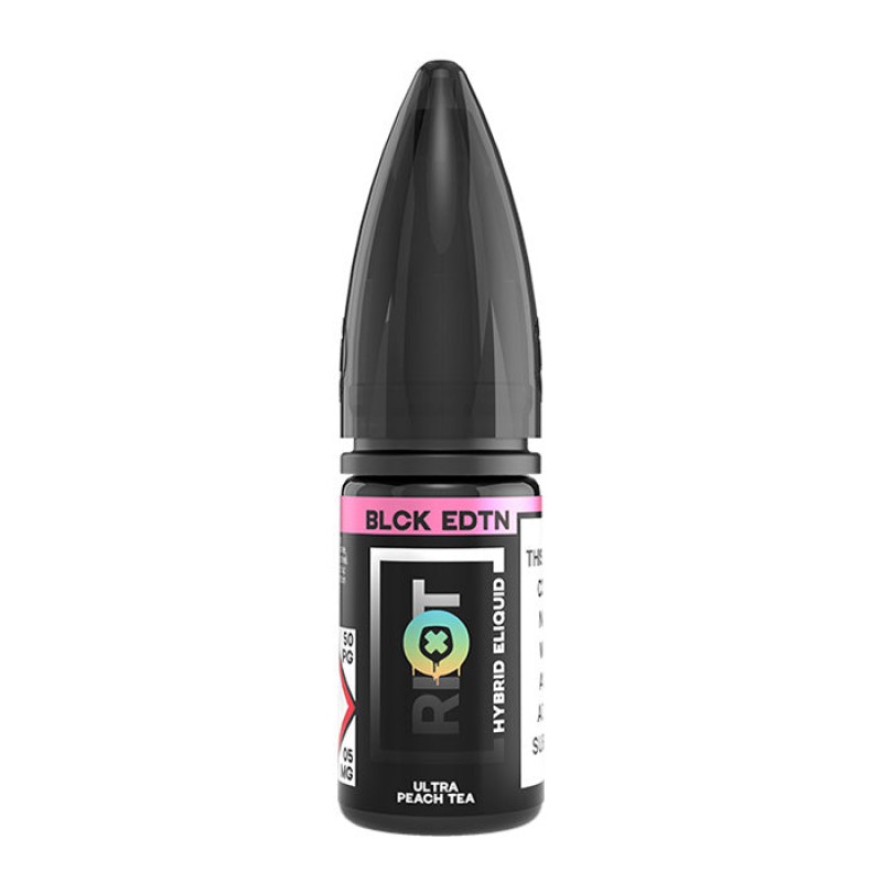 Riot Squad Black Edition Ultra Peach Tea | 10ml Nic Salt