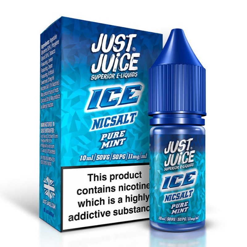 Just Juice Ice Range Pure Mint | 10ml Nic Salt E-Liquid