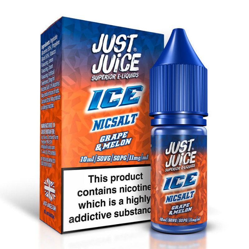 Just Juice Ice Range Grape & Melon | 10ml Nic Salt E-Liquid