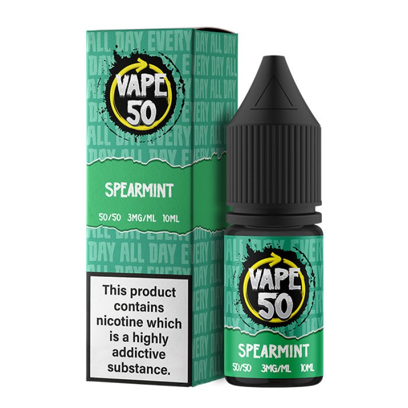 Vape 50 Spearmint 10ml E-Liquid