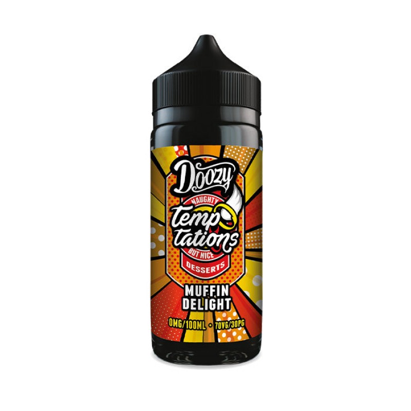 Doozy Vape Temptations Muffin Delight 100ml Shortf...