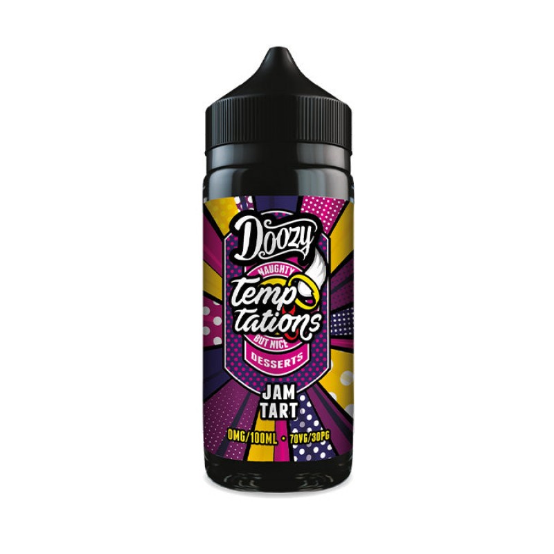 Doozy Vape Temptations Jam Tart 100ml Shortfill E-...