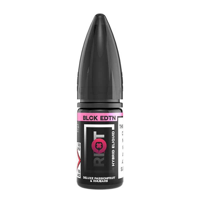 Riot Squad Black Edition Deluxe Passionfruit & Rhubarb | 10ml Nic Salt