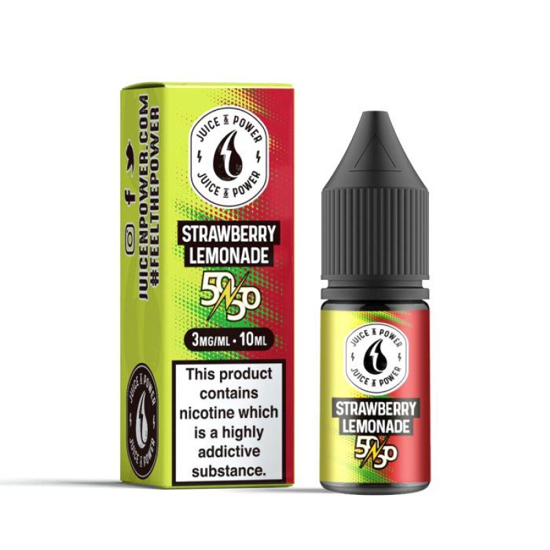 Juice N Power 50/50 Strawberry Lemonade 10ml