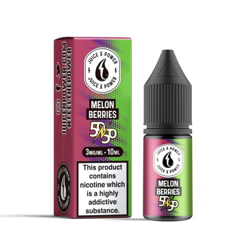 Juice N Power 50/50 Melon Berries | 10ml E-Liquids