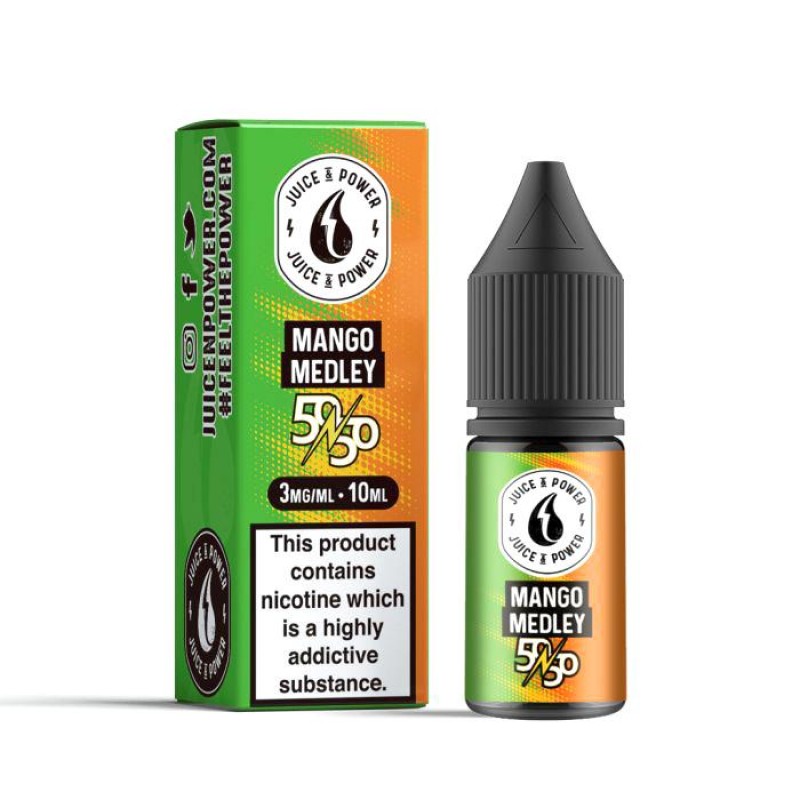 Juice N Power 50/50 Mango Medley | 10ml E-Liquids