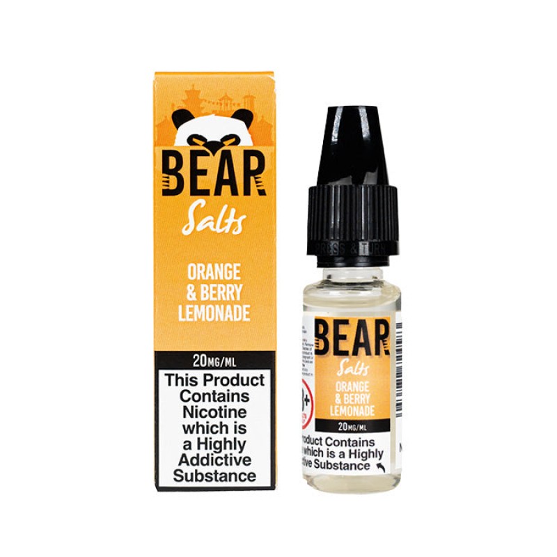 Bear Salts Orange & Berry Lemonade 10ml Nic Sa...