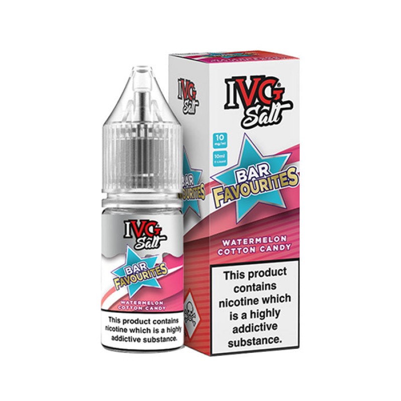 IVG Bar Favourites Watermelon Cotton Candy 10ml Ni...