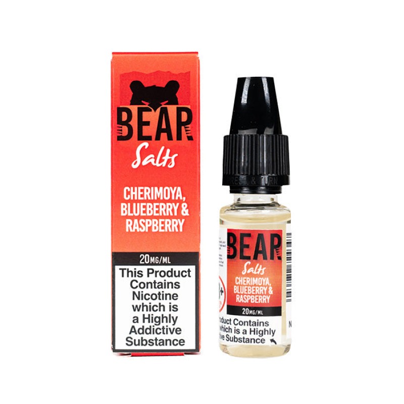 Bear Salts Cherimoya, Blueberry & Raspberry 10ml Nic Salt E-Liquid