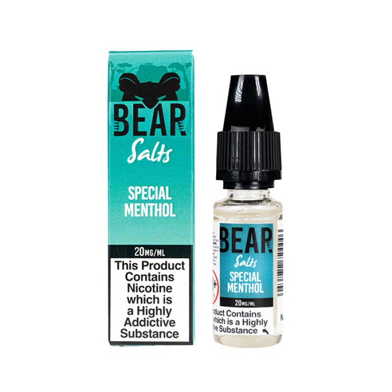 Bear Salts Special Menthol 10ml Nic Salt E-Liquid