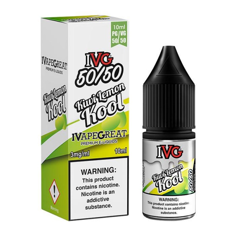 IVG 50/50 Series Kiwi Lemon Kool 10ml E-Liquid