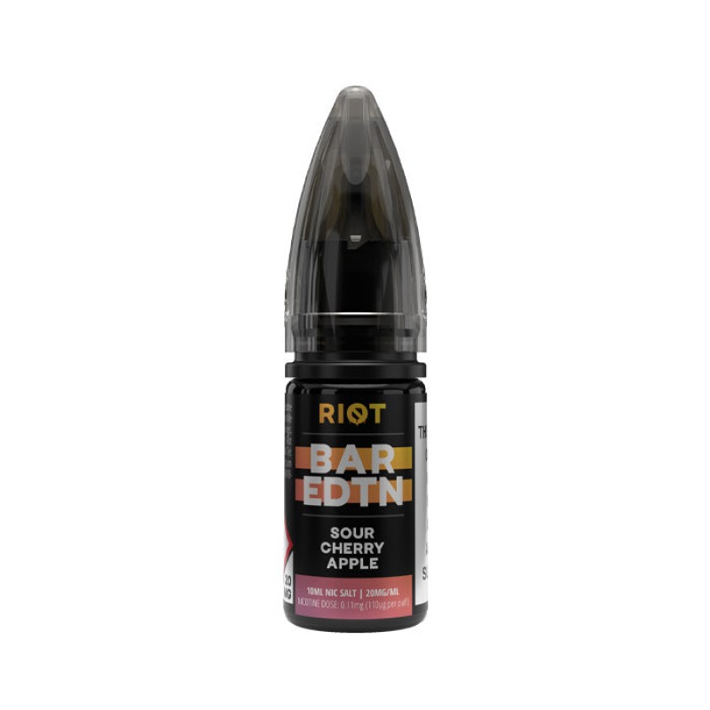 Riot Squad BAR EDTN Sour Cherry Apple 10ml Nic Sal...