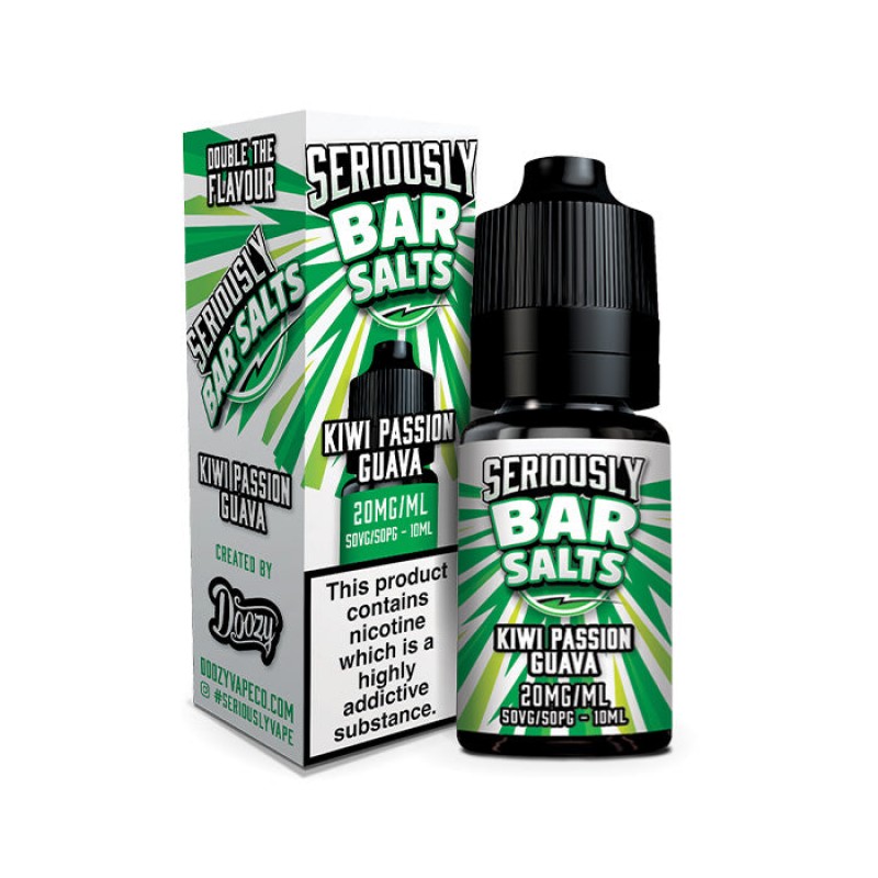 Seriously Bar Salts Kiwi Passion Guava 10ml Nic Sa...