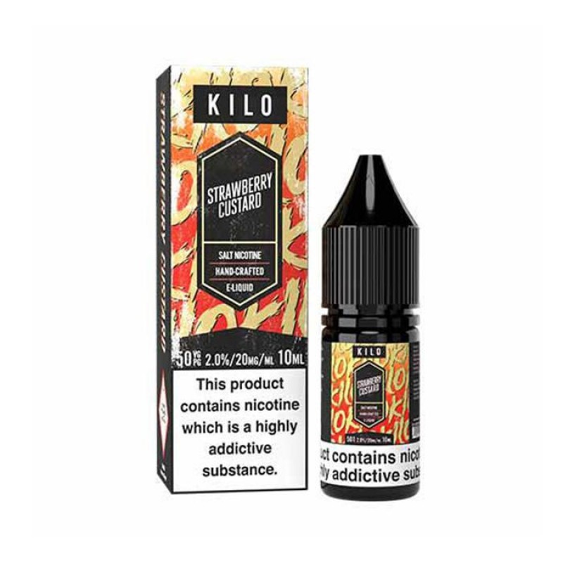 Kilo Salts Strawberry Custard | Nicotine Salt E-Liquid