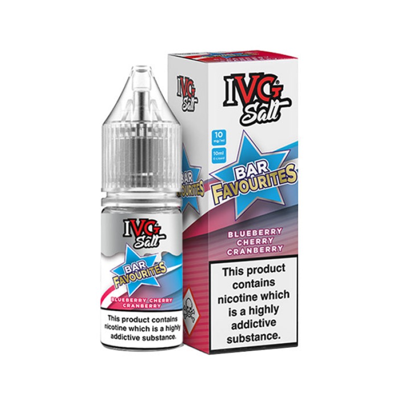 IVG Bar Favourites Blueberry Cherry Cranberry 10ml...