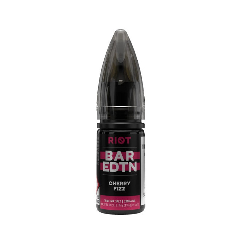 Riot Squad BAR EDTN Cherry Fizz 10ml Nic Salt E-Li...