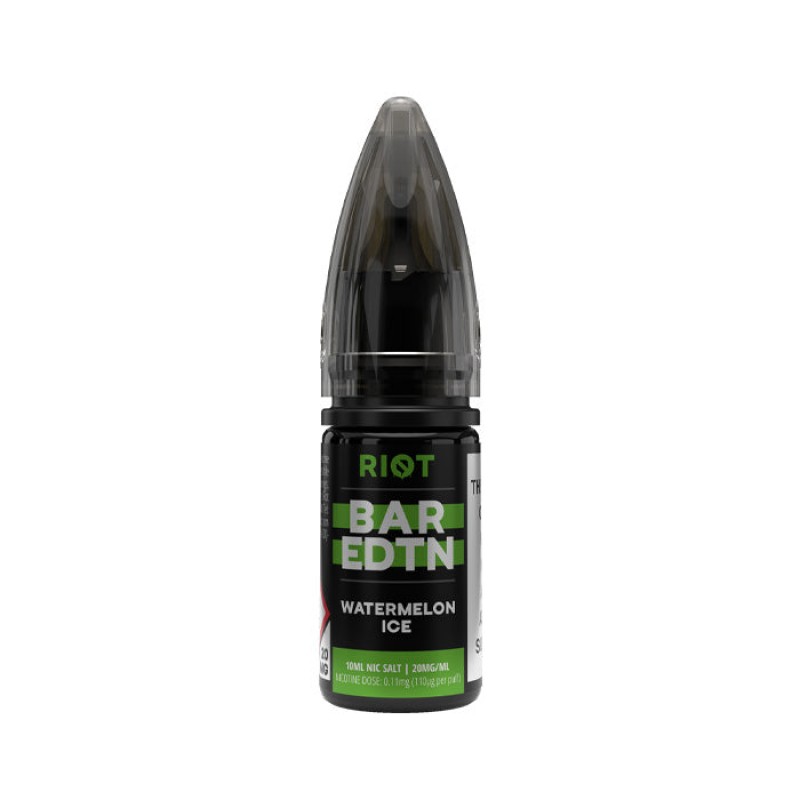 Riot Squad BAR EDTN Watermelon Ice 10ml Nic Salt E...