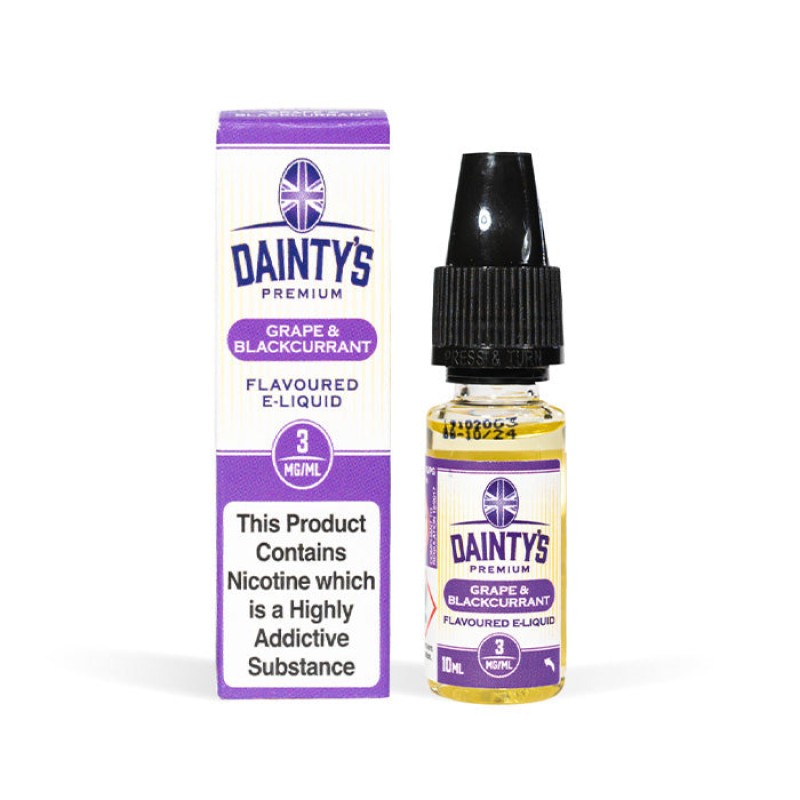 Dainty's Grape & Blackcurrant 10ml E-Liqui...