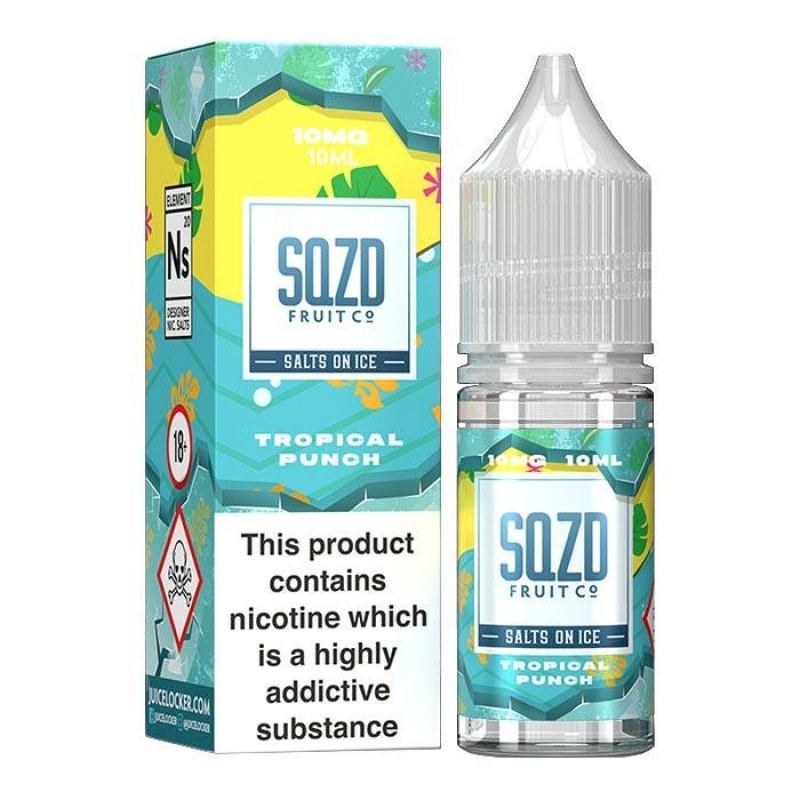 SQZD On Ice - Tropical Punch On Ice Nicotine Salt ...