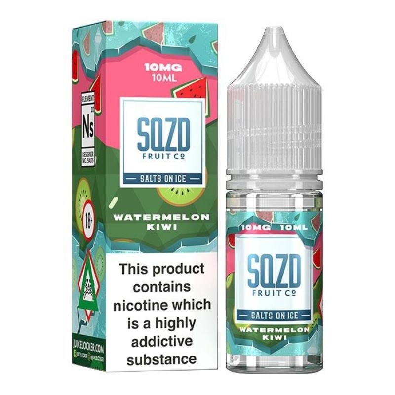 SQZD On Ice - Watermelon Kiwi On Ice Nicotine Salt...