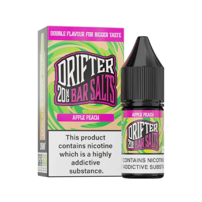 Drifter Bar Salt Apple Peach 10ml Nic Salt E-Liqui...