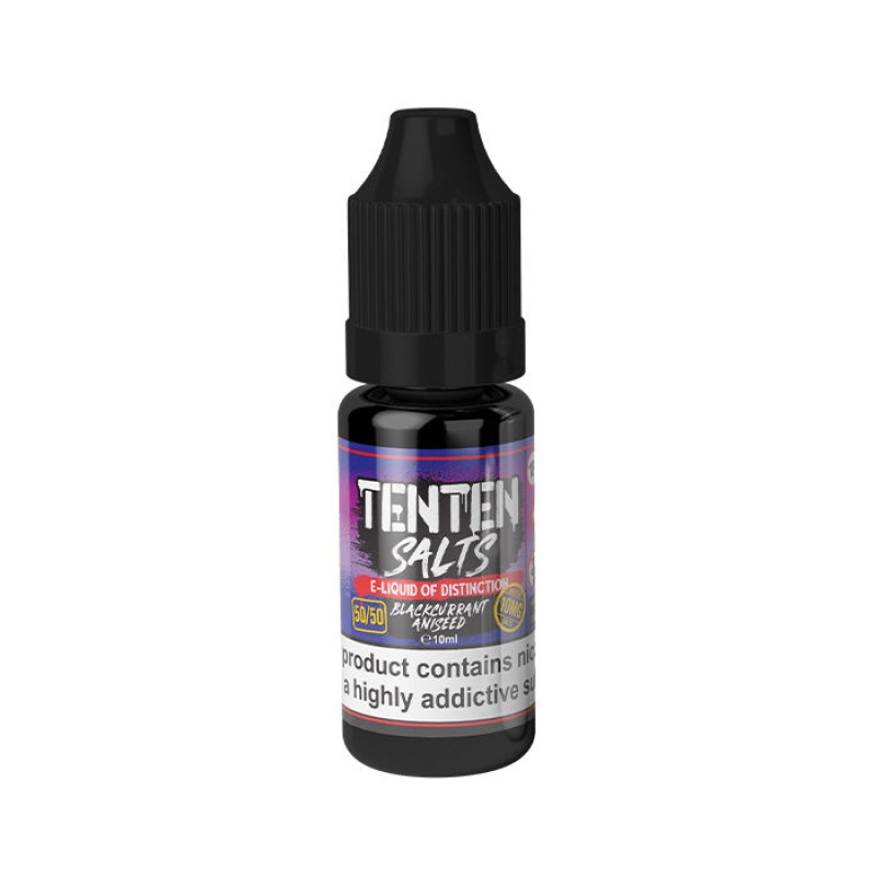 TENTEN Blackcurrant Aniseed 10ml Nic Salt E-Liquid