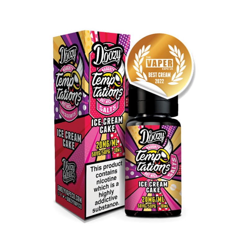 Doozy Vape Temptations Ice Cream Cake 10ml Nic Sal...