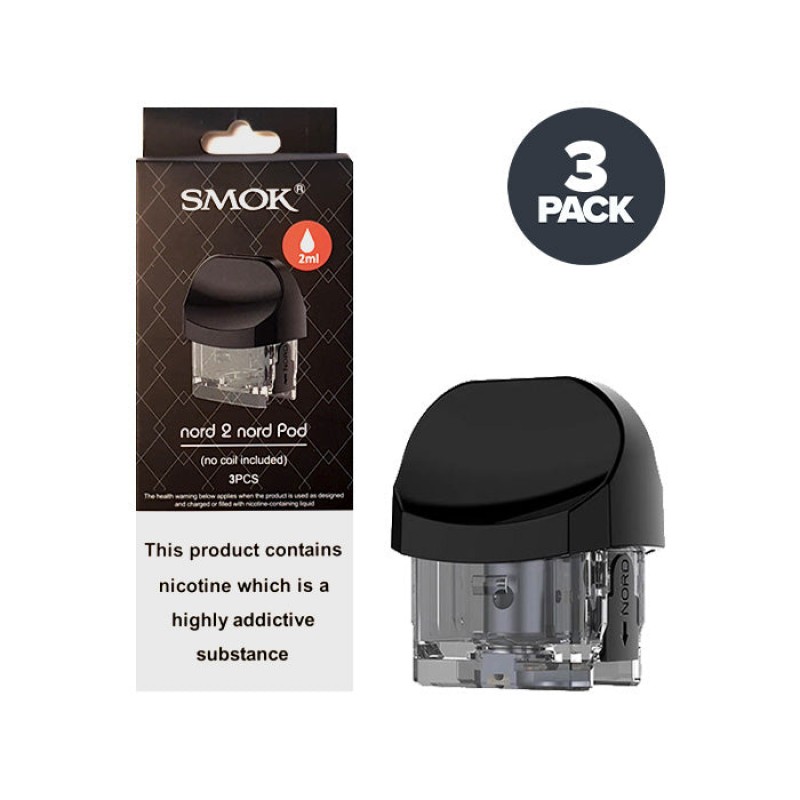 Smok Nord 2 Empty Replacement Pods | 3 Pack