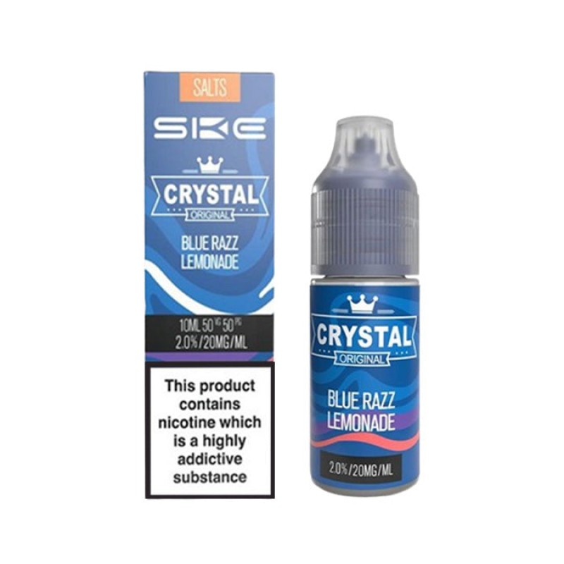 SKE Crystal Blue Razz Lemonade 10ml Nic Salt E-Liq...