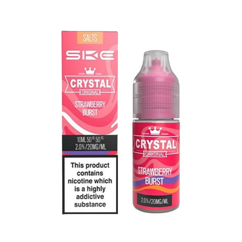 SKE Crystal Strawberry Burst 10ml Nic Salt E-Liquid