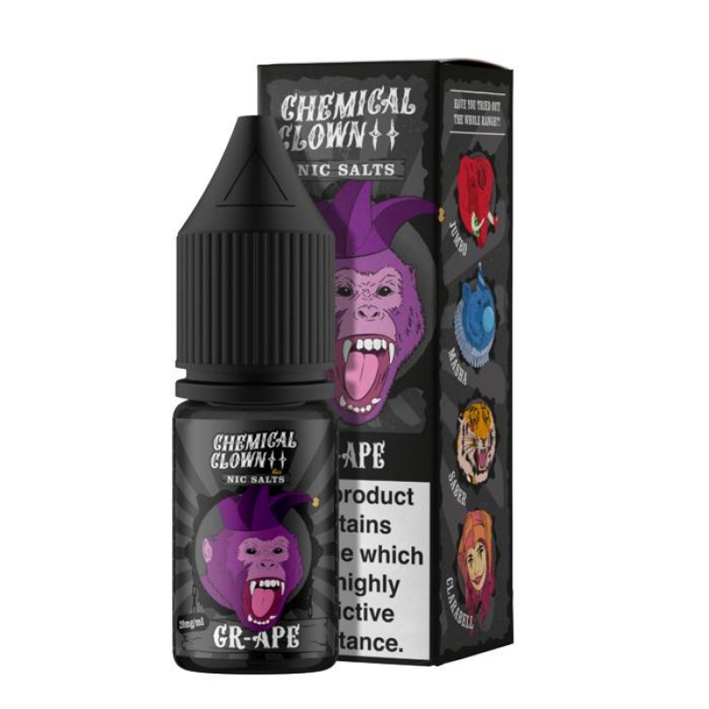 Chemical Clown Gr-Ape | Nicotine Salt E-Liquid | N...