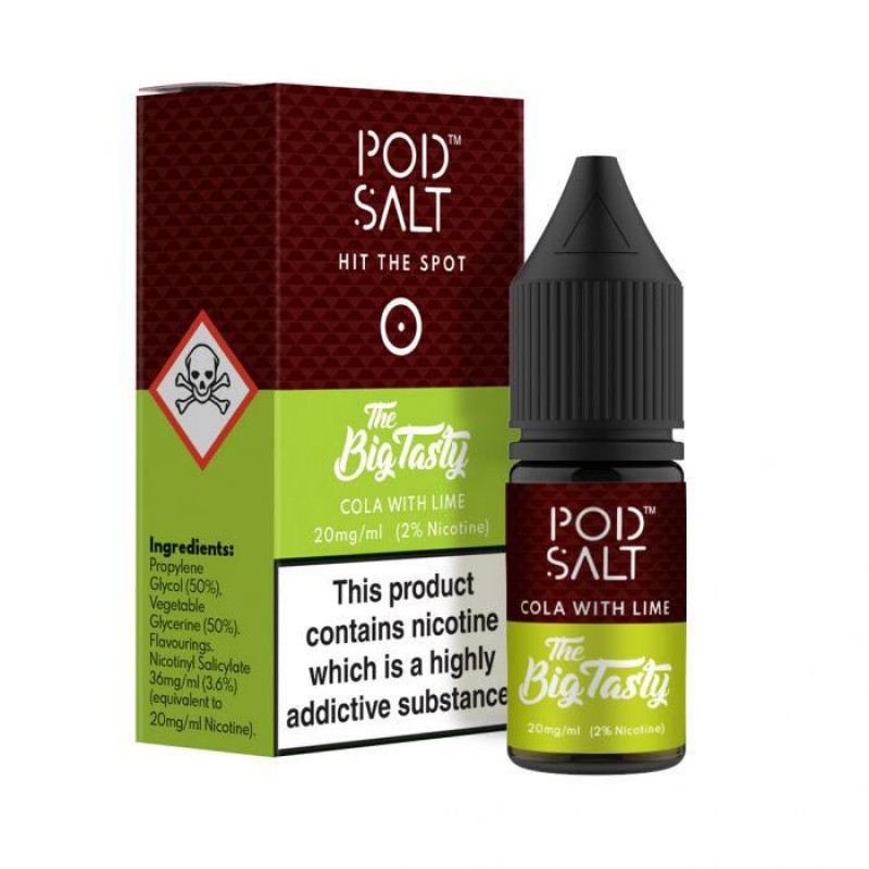 Pod Salt & The Big Tasty Cola with Lime 10ml N...