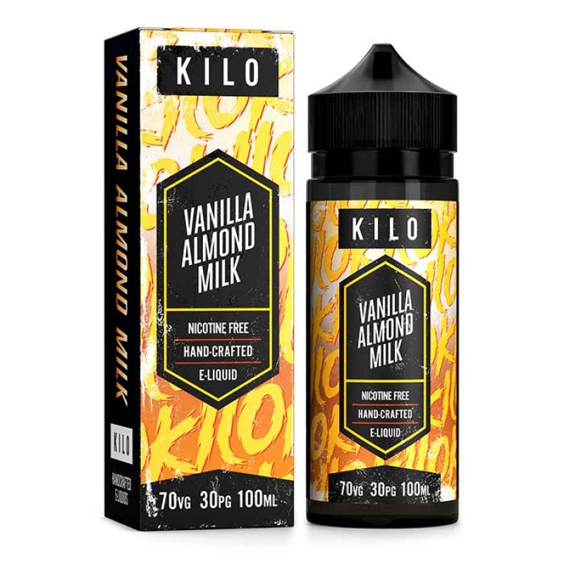 Kilo E-Liquids - Moo Series - Vanilla Almond Milk 100ml Short Fill E-Liquid