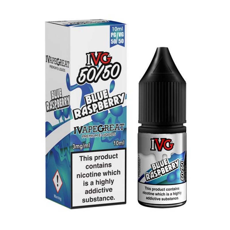 IVG 50/50 Series Blue Raspberry 10ml E-Liquid