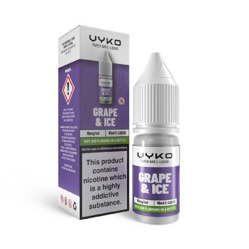 VYKO Bar Grape & Ice 10ml Nicotine Salt E-Liqu...