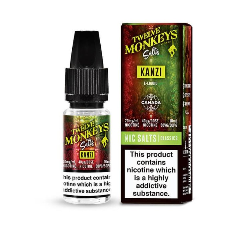 Twelve Monkeys Salts Kanzi | Vape Juice | Next Day Delivery