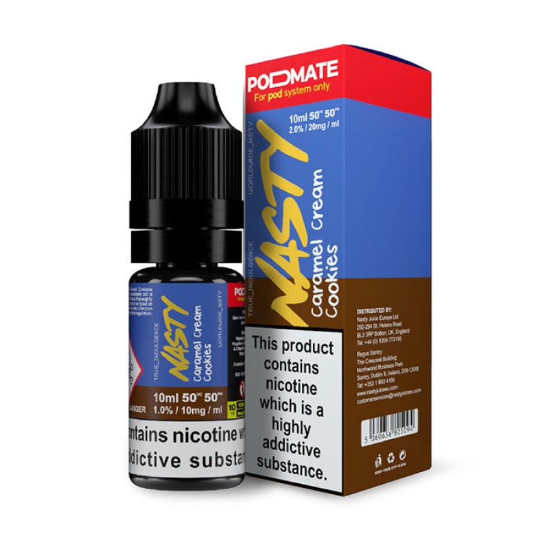 Nasty Juice PodMate Caramel Cream Cookies 10ml Nic...