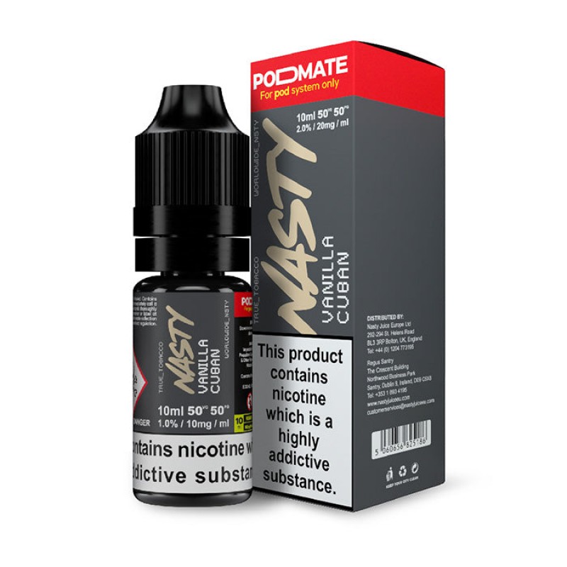 Nasty Juice PodMate Vanilla Cuban 10ml Nicotine Sa...