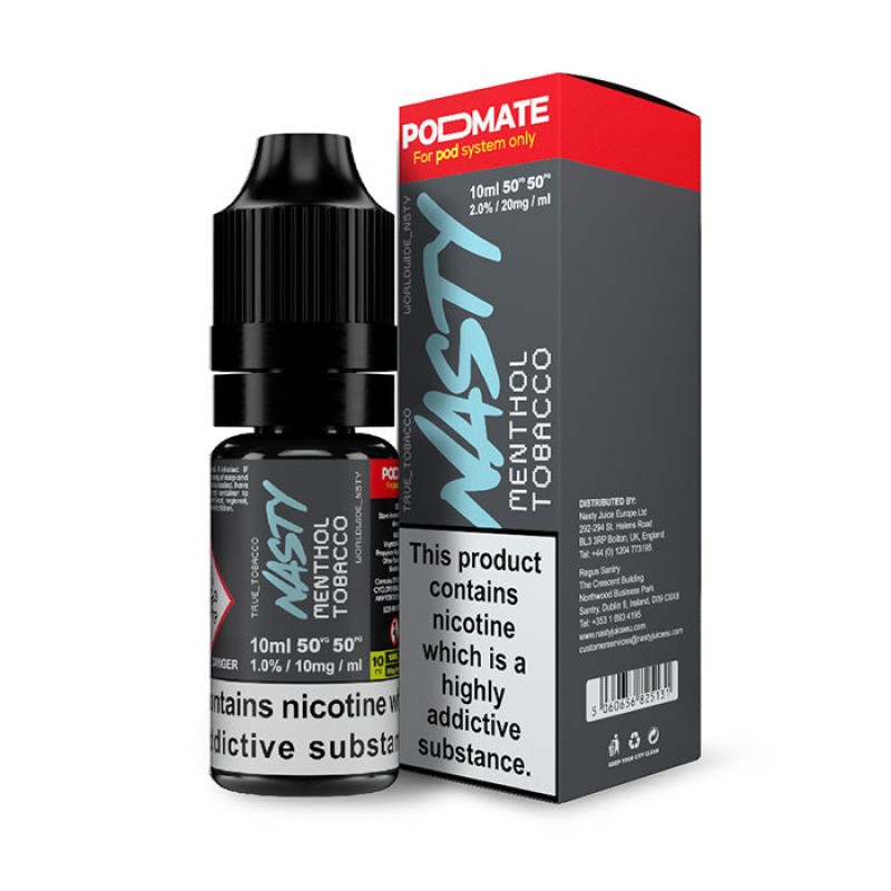 Nasty Juice PodMate Menthol Tobacco 10ml Nicotine ...