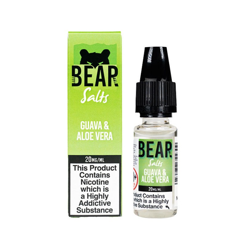 Bear Salts Guava & Aloe Vera 10ml Nic Salt E-L...