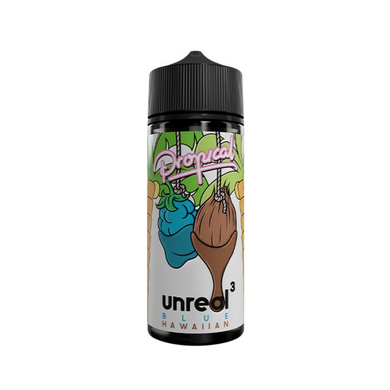 Unreal 3 Propical Blue Hawaiian 100ml Shortfill E-...