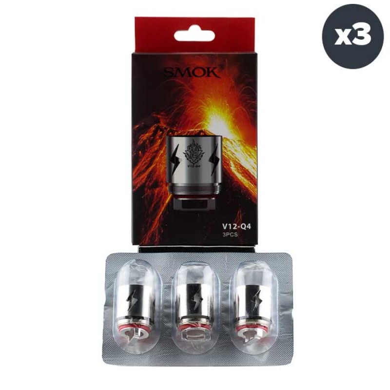 Smok TFV12 V12-Q4 Atomizer Heads | Pack of 3