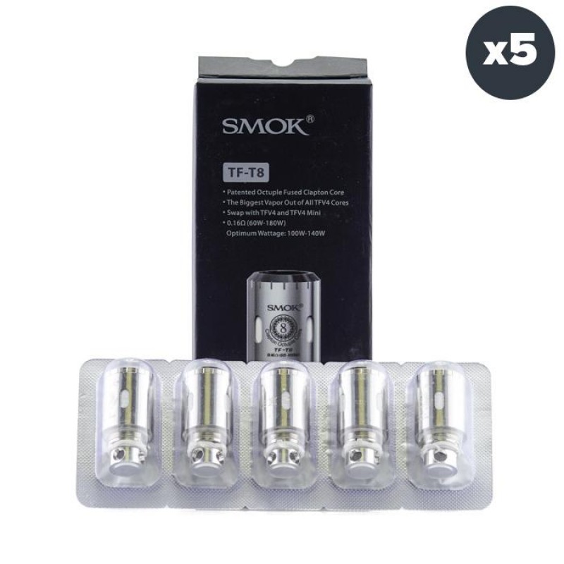 Smok TFV4 TF-T8 Atomizer Coils (5 Pack)