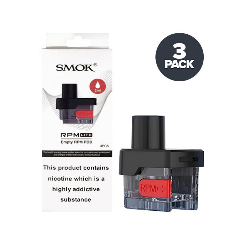Smok RPM Lite Empty Replacement Pods | 3 Pack