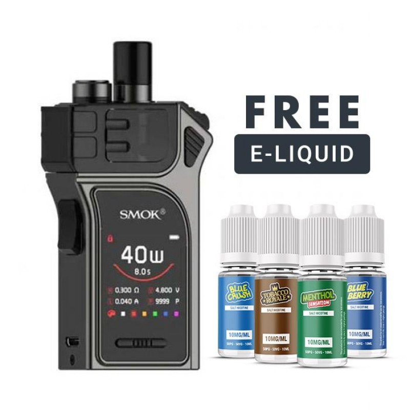 Smok Mag 40W Pod System Kit - 1300mAh - Free Nicotine Salt E-Liquid