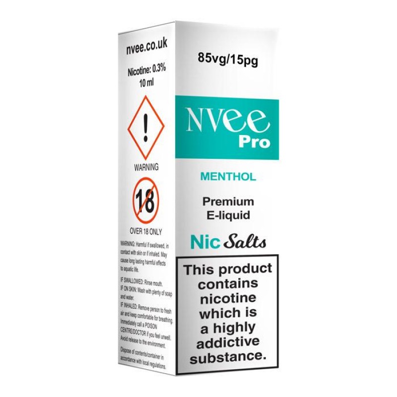 NVee Pro - Menthol 10ml E-Liquid | FREE DELIVERY