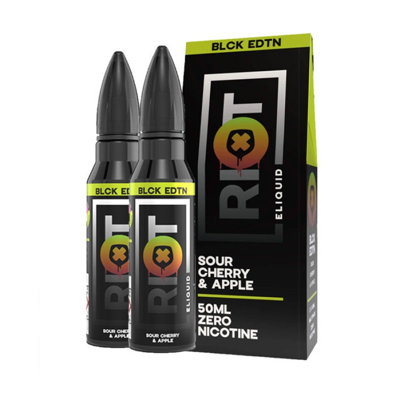 Riot Squad Black Edition Sour Cherry & Apple | 2 x 50ml